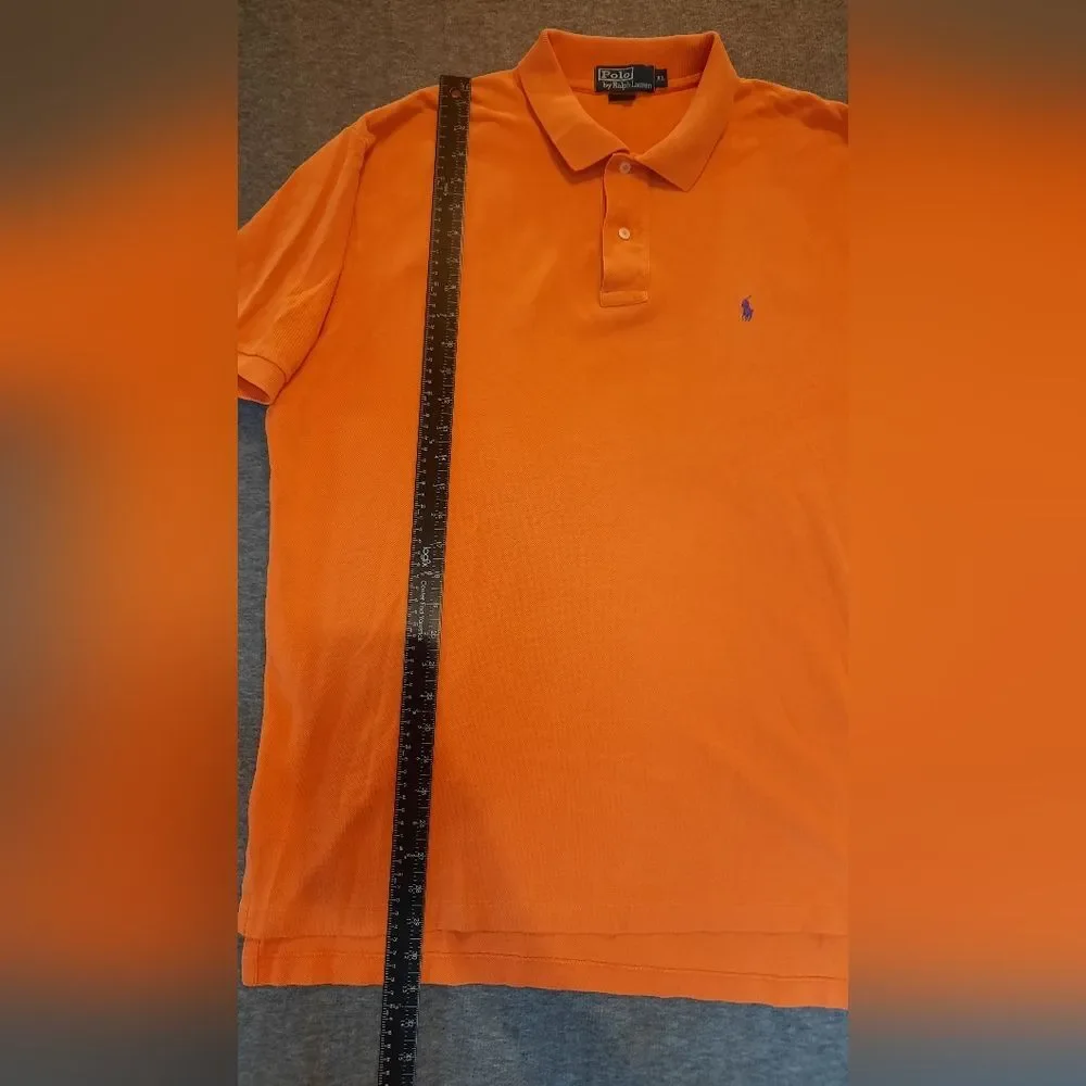 Polo by Ralph Lauren Shirt Men's XL Orange Polo Preppy Sporty Golf Classic
